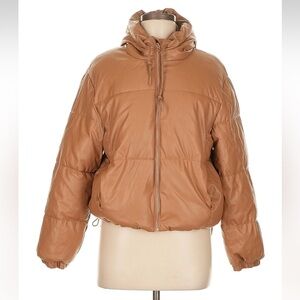 Love Tree Women's Brown Puffer Jacket